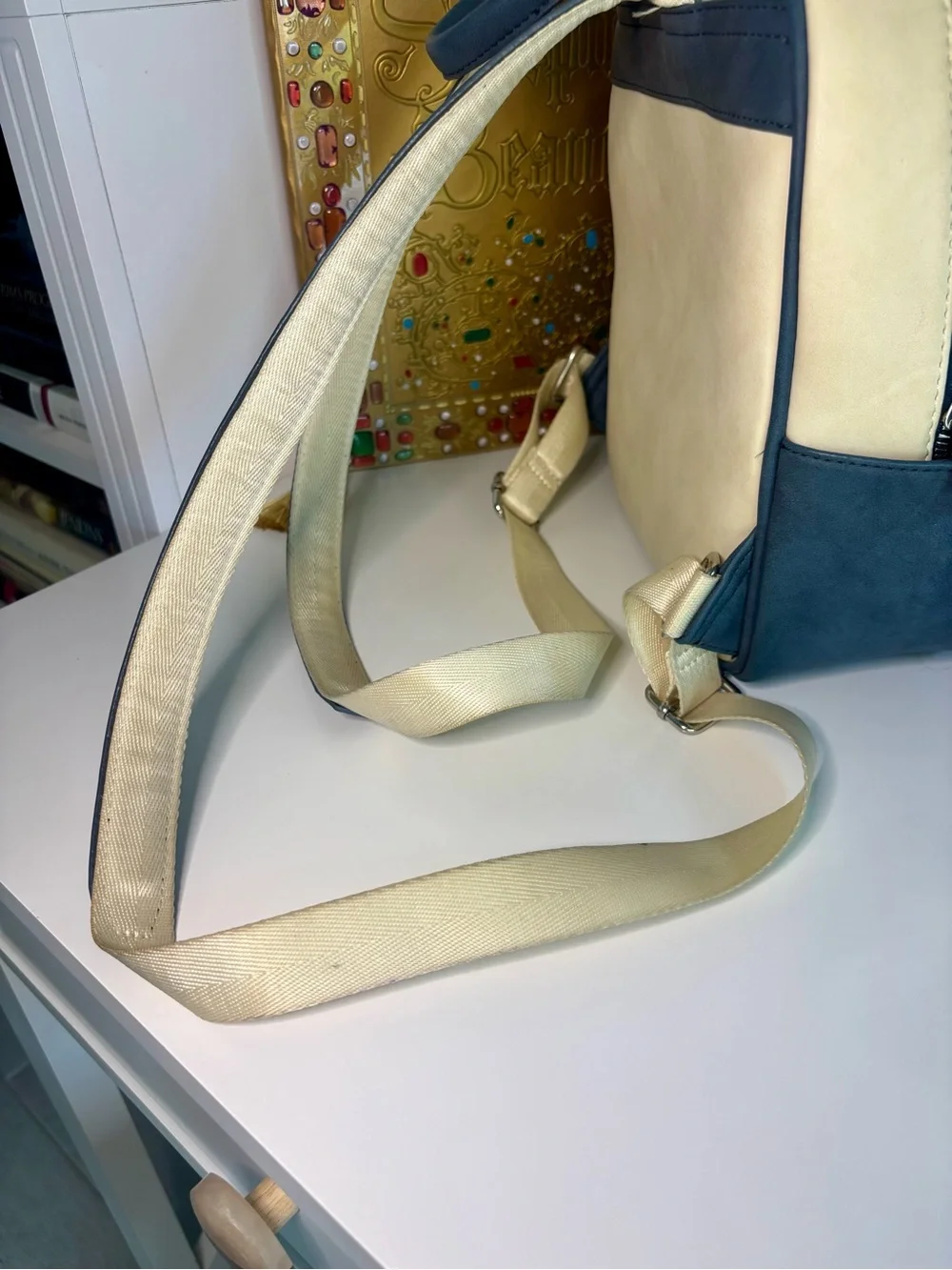 Star Wars Blue & Cream Ahsoka and Grogu Mini Backpack